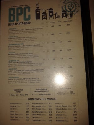 Menu photo 6 Buena Pinta Club Quilmes, C