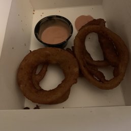three onion rings in a box three onion rings in a box