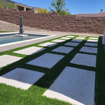 Alpha Pools and Landscape - a pool with artificial grass - Landscaping Near Me Alpha Pools and Landscape - a pool with artificial grass - Landscaping Near Me