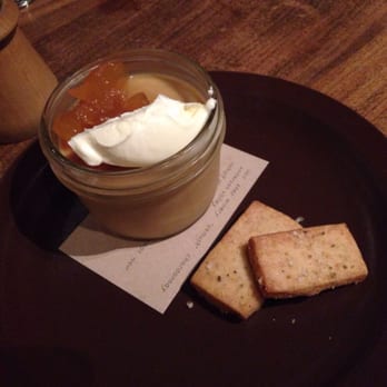 Nopa - Butterscotch pudding with caramelized apples and Parmesan shortbread biscuits (don't eat the biscuits..) - New American Near Me - San Francisco, California