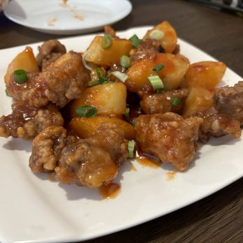Meet & Eat Bistro - Lychee pork - Chinese Near Me - Denver, Colorado Meet & Eat Bistro - Lychee pork - Chinese Near Me - Denver, Colorado