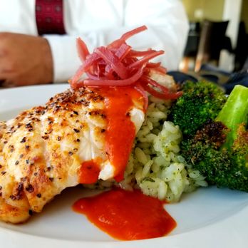 Cafe Pamlico - Quite possibly the best broccoli that I have ever eaten. This place made me love broccoli! - Seafood Near Me - Buxton, North Carolina