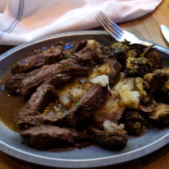 Whiskey Tango Foxtrot - Mid rare skirt steak. Yes, the picture shows a well done skirt steak. Way over cooked. Dry. Had to dip it into mash and crazy for flavor - Cocktail Bars Near Me - Denver, Colorado Whiskey Tango Foxtrot - Mid rare skirt steak. Yes, the picture shows a well done skirt steak. Way over cooked. Dry. Had to dip it into mash and crazy for flavor - Cocktail Bars Near Me - Denver, Colorado