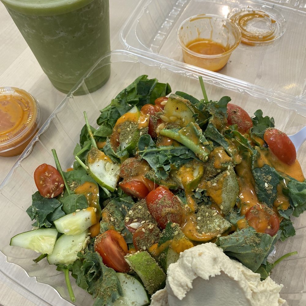 Green Torpedo Smoothie and Greek Salad Green Torpedo Smoothie and Greek Salad