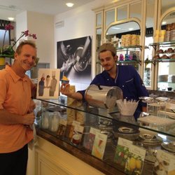 Gelateria Loggetta - Doug getting his gelato from Nicolò in Gelateria Loggetta.