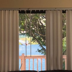 Missing slats on blinds - no privacy.