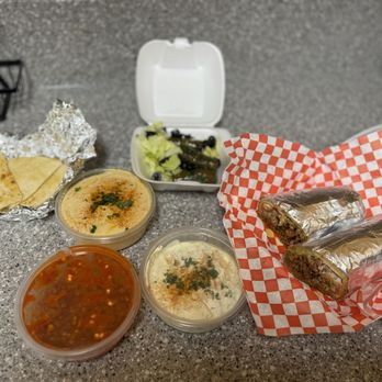 Harir Gyro & Burger - 34. Lamb Shawarma 41. Dolmades , 6 pce 43. Side of Tzatziki Sauce 5. Hummus & Pita - Fast Food Near Me - Orangevale, California