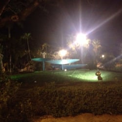 Parque De La Colonia México - Fuente de noche.