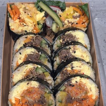 Kingbop - Bulgogi kimbap with kimchi - Korean Near Me - Los Angeles, California Kingbop - Bulgogi kimbap with kimchi - Korean Near Me - Los Angeles, California