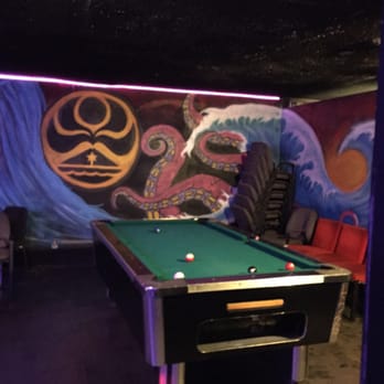 The Suzuran - Pool table in the small room area across the bar - Karaoke Near Me - Gardena, California