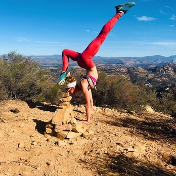 Iron Mountain - Balancing rocks create a balancing person - Hiking Near Me - Poway, California