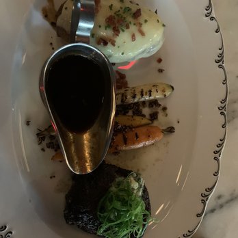 Loch Bar - Filet steak $49 includes carrots and twice baked potatoes...a must buy - Seafood Near Me - Houston, Texas Loch Bar - Filet steak $49 includes carrots and twice baked potatoes...a must buy - Seafood Near Me - Houston, Texas