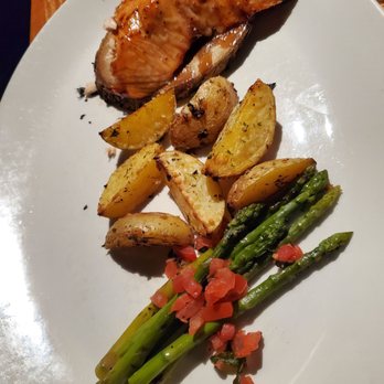 J. Gilbert's Wood-Fired Steaks & Seafood - Salmon on wood plank - Steakhouses Near Me - Overland Park, Kansas