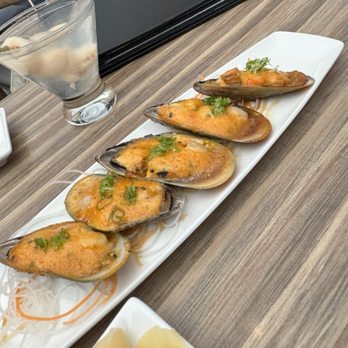 Top Sushi - BAKED MUSSELS - Sushi Bars Near Me - Tomball, Texas