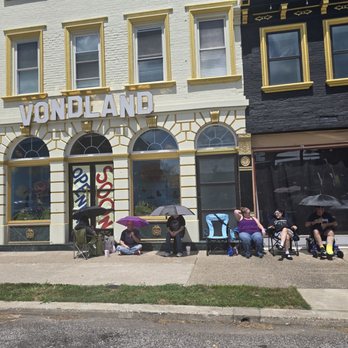 VONDLAND - Exterior. People waiting in line for opening day. Opens at 6pm - Accessories Near Me - Vevay, Indiana VONDLAND - Exterior. People waiting in line for opening day. Opens at 6pm - Accessories Near Me - Vevay, Indiana