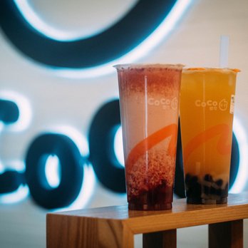 CoCo Fresh Tea & Juice - two drinks on a table - Bubble Tea Near Me - Bellevue, Washington CoCo Fresh Tea & Juice - two drinks on a table - Bubble Tea Near Me - Bellevue, Washington