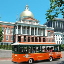 Old Town Trolley Tours of Boston - Old Town Trolley at Boston's New State House
