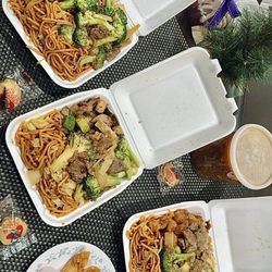 Mr Wok - For our fam bam of 4 ~ we ordered 3 x 2-item combos + a large hot & sour soup and 3 ct fried wonton appetizer = $46ish total..what a deal!!!