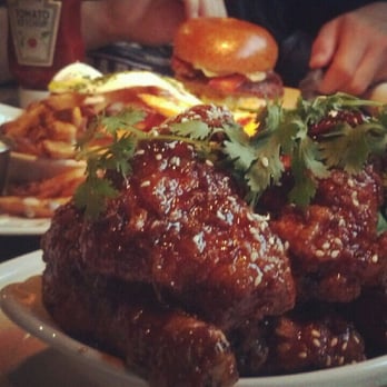 Au Cheval - General Jane's chicken, fries with mornay sauce, and a double cheeseburger - Bars Near Me - Chicago, Illinois