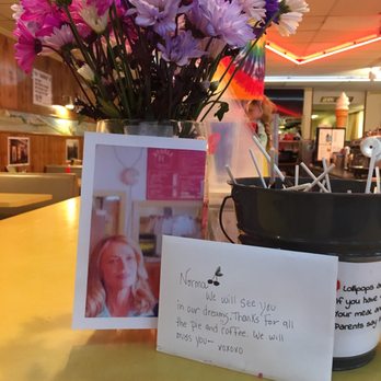 Twede's Cafe - Actress who played Norma in Twin Peaks recently passed away... this was left for her by other die-hard fans! - American Near Me - North Bend, Washington Twede's Cafe - Actress who played Norma in Twin Peaks recently passed away... this was left for her by other die-hard fans! - American Near Me - North Bend, Washington