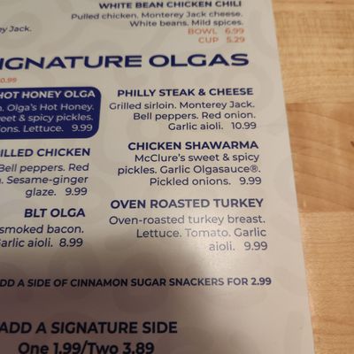 Menu photo 1 Olga's Kitchen Monroe, MI Menu photo 1 Olga's Kitchen Monroe, MI