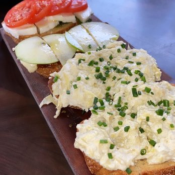 Postino Annex - Artichoke, mozzarella and tomato, and pear bruschetta board - Wine Bars Near Me - Tempe, Arizona Postino Annex - Artichoke, mozzarella and tomato, and pear bruschetta board - Wine Bars Near Me - Tempe, Arizona