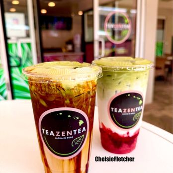 TeaZenTea - Maui - two cups of iced tea - Bubble Tea Near Me - Lahaina, Hawaii TeaZenTea - Maui - two cups of iced tea - Bubble Tea Near Me - Lahaina, Hawaii