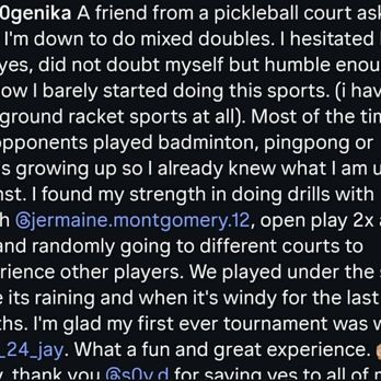 Courtside Maineside - Appreciate the shoutout! - Pickleball Near Me Courtside Maineside - Appreciate the shoutout! - Pickleball Near Me