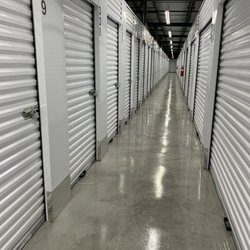 Acton Road Self Storage - The walkway between units...