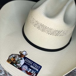 My new George Strait straw hat! My new George Strait straw hat!