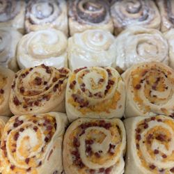 Sunny Day Farms - Ham & Cheese rolls, cream cheese rolls, cinnamon rolls