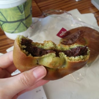 Breeze Bakery Cafe - Green tea Bean paste and americano - Bakeries Near Me - Annandale, Virginia