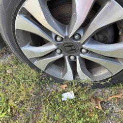Mcevoy's East End Parking - Very flat tire and some garbage