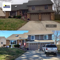EEC Windows, Siding & Roofing - Before and after siding transformation