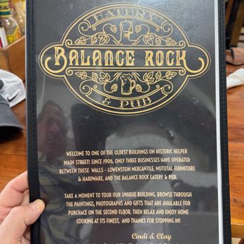Balance Rock Eatery & Pub - menu - New American Near Me - Helper, Utah