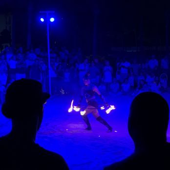 Hotel Riu Dunamar - Fire dancers at the white party - Hotels Near Me - Cancun, ROO