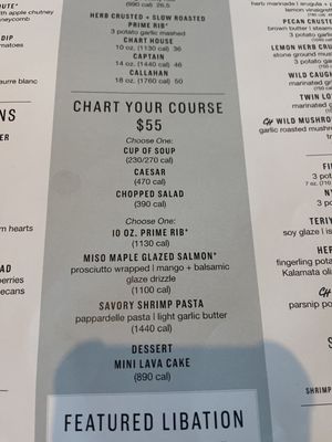 Menu photo 4 Chart House Savannah, GA