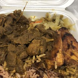 Garvey's West Indian - Curry goat, as you can see my husband took a mouthful before I could snap a picture lol