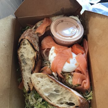 Jane On Larkin - Smoked Trout Salad with (smoked) salmon rather than trout. - Coffee & Tea Near Me - San Francisco, California