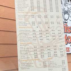Whistle Stop - Menu with prices May 2023