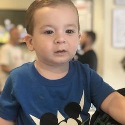 Diego's Uppercuts Barbershop - Little mans first haircut, looking sharp!!!
