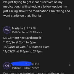 Metropolitan Gastroenterology Associates - Klara app is ineffective for communicating.