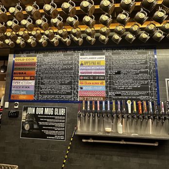 Backpocket Brewing - a wall of beer taps - Breweries Near Me - Coralville, Iowa
