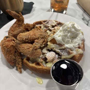 Toast It IZ - Banana Pudding Chicken 'N Waffles - American Near Me - Chicago, Illinois Toast It IZ - Banana Pudding Chicken 'N Waffles - American Near Me - Chicago, Illinois