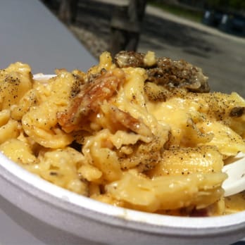 Dockside Party Store - Mac n cheese + bacon + morel mushrooms. Whoa. - Specialty Food Near Me - Traverse City, Michigan Dockside Party Store - Mac n cheese + bacon + morel mushrooms. Whoa. - Specialty Food Near Me - Traverse City, Michigan