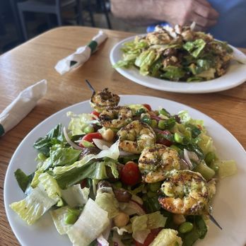 Greens & Grille - Custom salad (full size) with tiger shrimp - Vegetarian Near Me - Orlando, Florida Greens & Grille - Custom salad (full size) with tiger shrimp - Vegetarian Near Me - Orlando, Florida