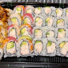 Soft Shell Crab, Rainbow Roll, Cali roll