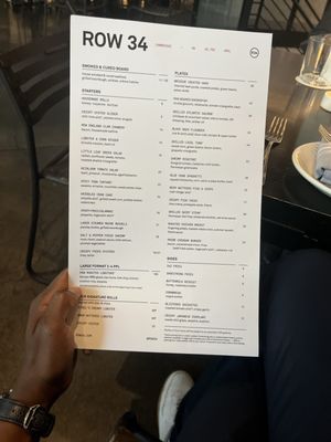 Menu photo 1 Row 34 - Cambridge Cambridge, MA