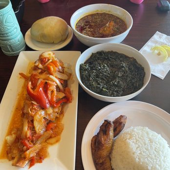 Ike's Cafe and Grill - Red Snapper, Red Red, okra soup - African Near Me - Norcross, Georgia