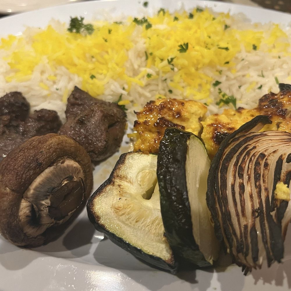 Chicken and steak mixed kebabs Chicken and steak mixed kebabs